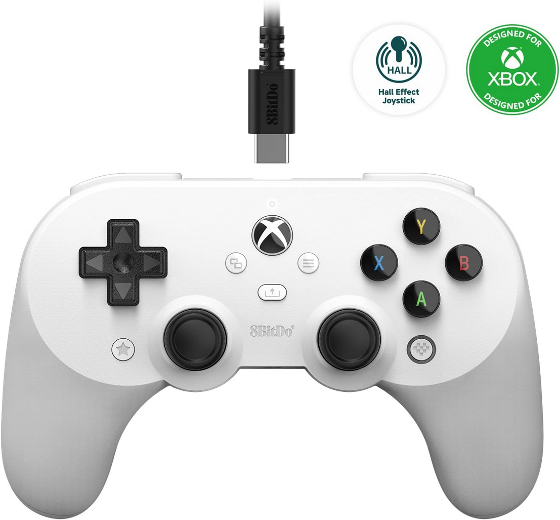 8Bitdo Pro 2 Wired Controller for Xbox Series X, Xbox Series S, Xbox One & Windows 10