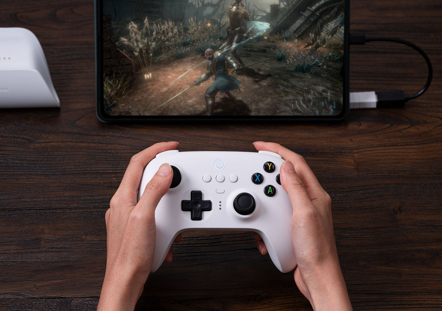 8BitDo Ultimate Wireless 2.4g Controller with Charging Dock, 2.4g Controller for Windows, iOS, Android & Raspberry Pi