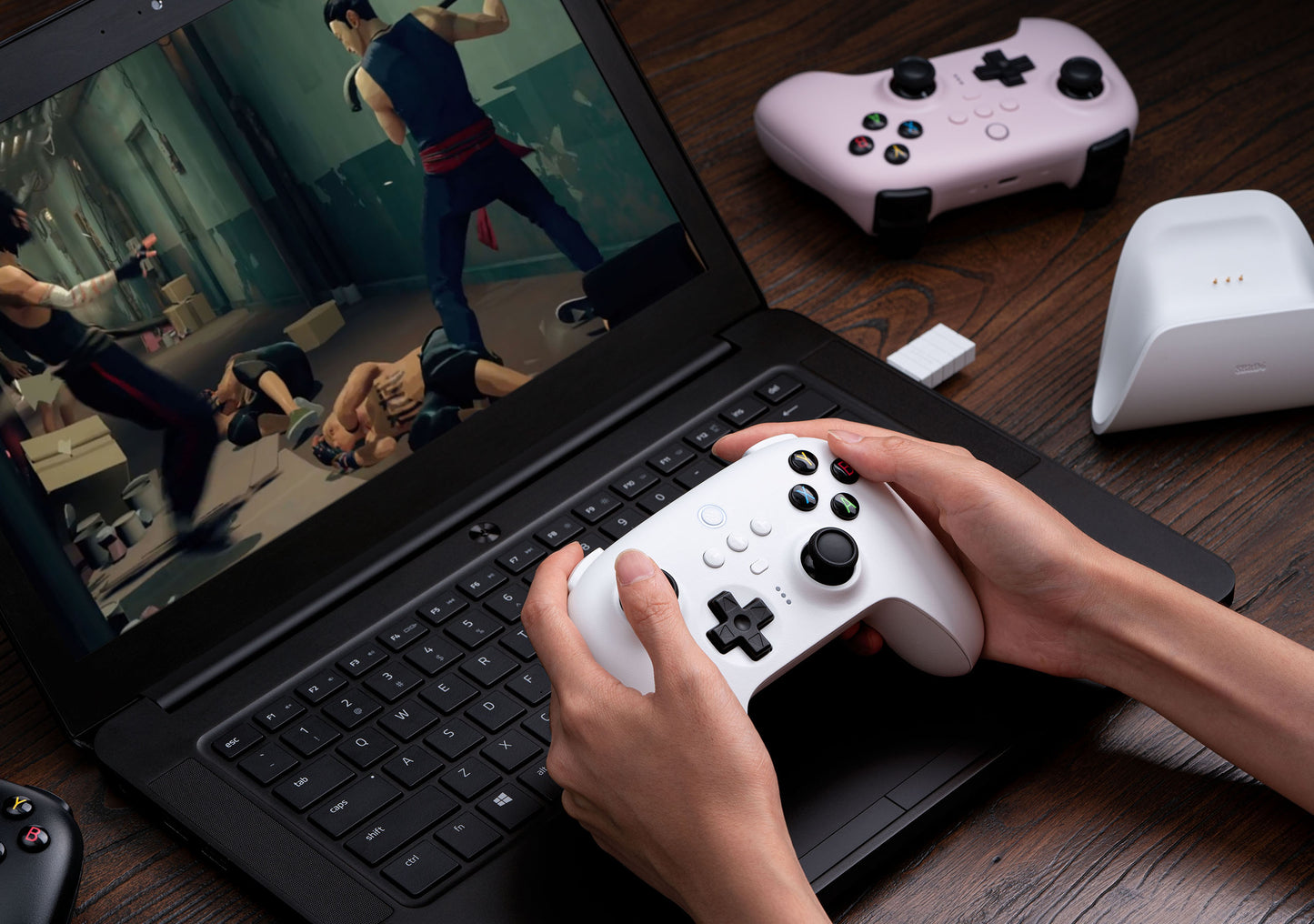 8BitDo Ultimate Wireless 2.4g Controller with Charging Dock, 2.4g Controller for Windows, iOS, Android & Raspberry Pi