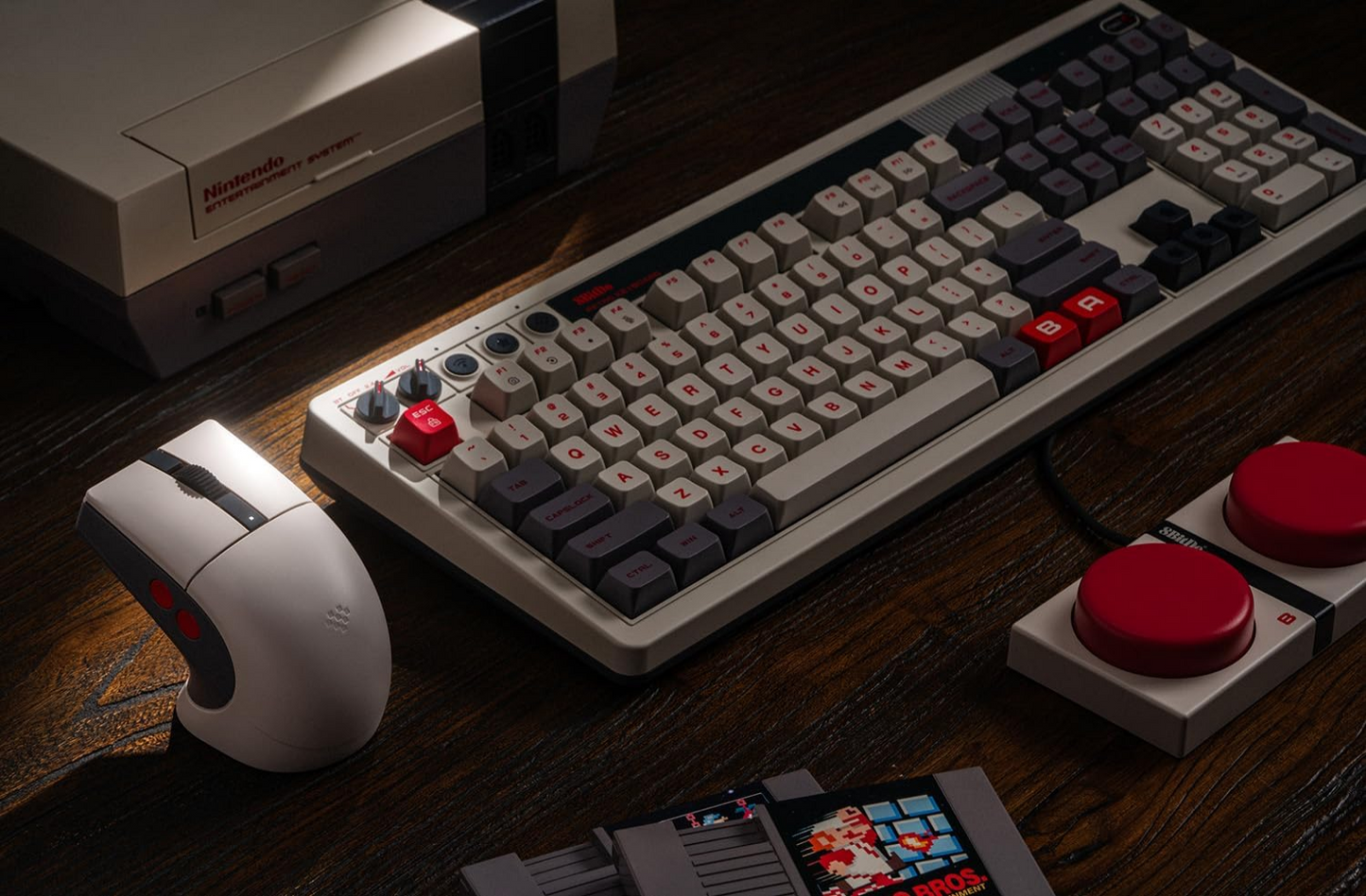 8BitDo Retro R8 Mouse with  DPI 26K, Wireless 4K Polling with Charging Dock