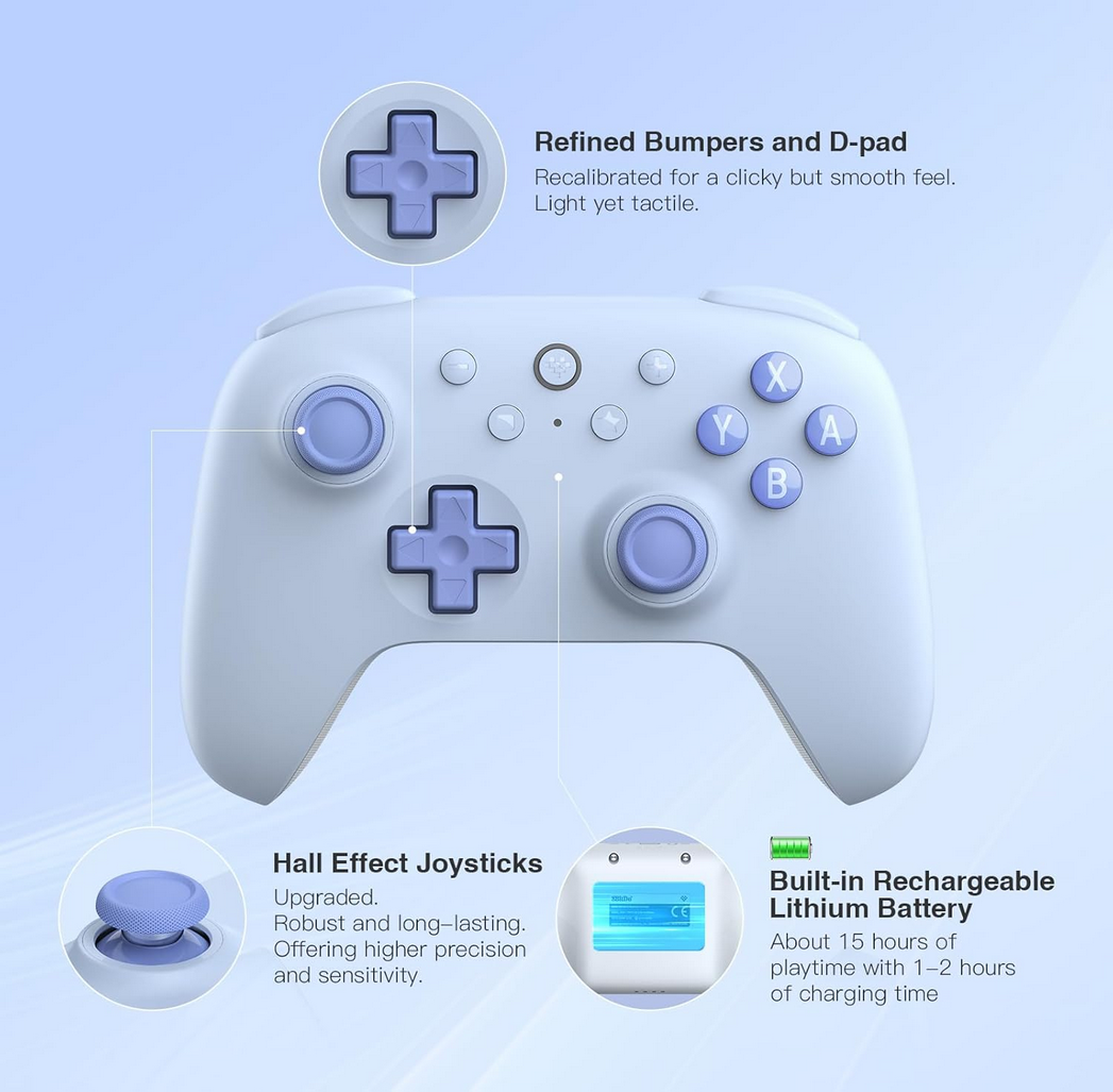 8Bitdo Ultimate 2C Bluetooth Controller (Hall Effect Joystick Update) - for Switch, with Remappable