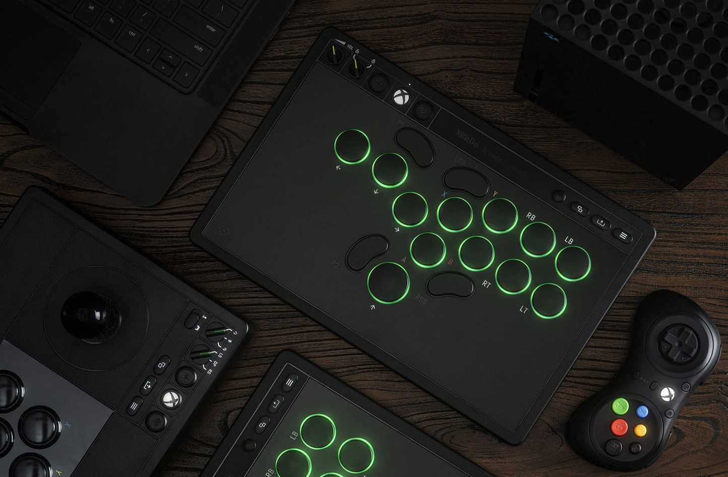 8BitDo All-Button Arcade Controller for Xbox Series X|S, Xbox One & PC, 2.4G Wireless, Low-profile Mechanical Switches