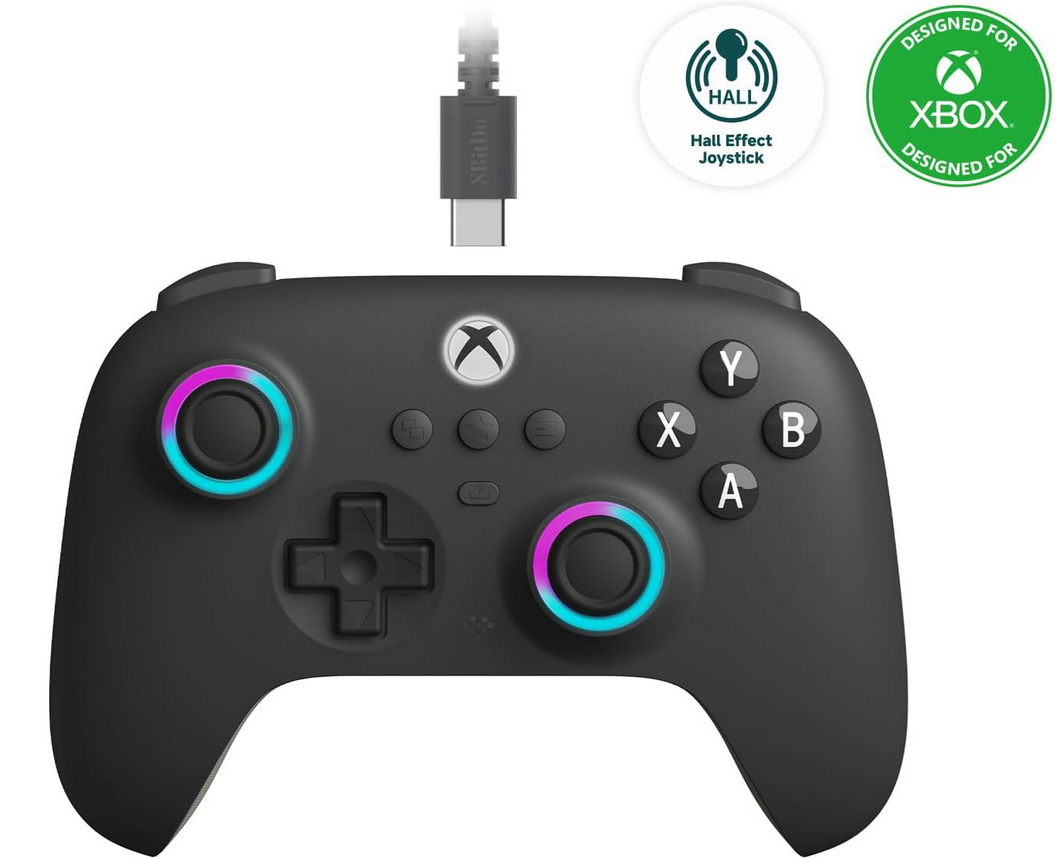 8Bitdo Ultimate C Hall Effect Joysticks/Hall Trigger Wired Controller for Xbox Series X|S, Xbox One, Windows