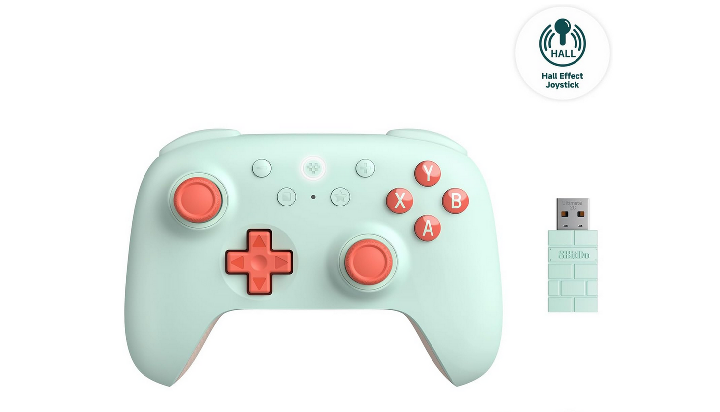 8Bitdo Ultimate 2C Hall Effect Joysticks and Hall Triggers Wireless Controller for Windows & Android