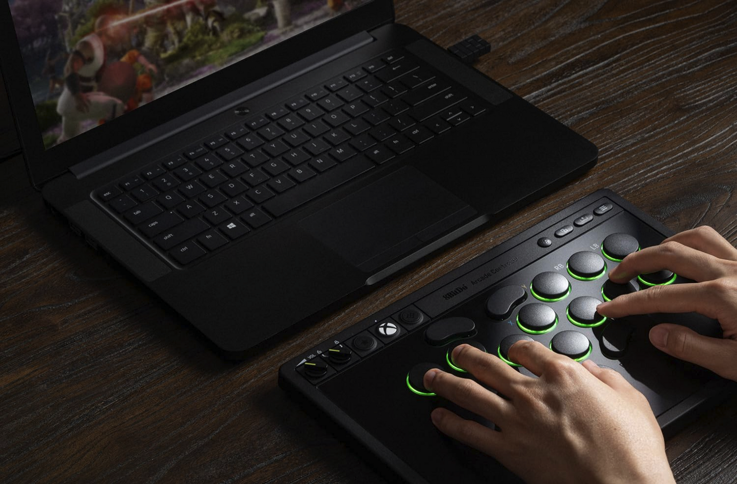 8BitDo All-Button Arcade Controller for Xbox Series X|S, Xbox One & PC, 2.4G Wireless, Low-profile Mechanical Switches
