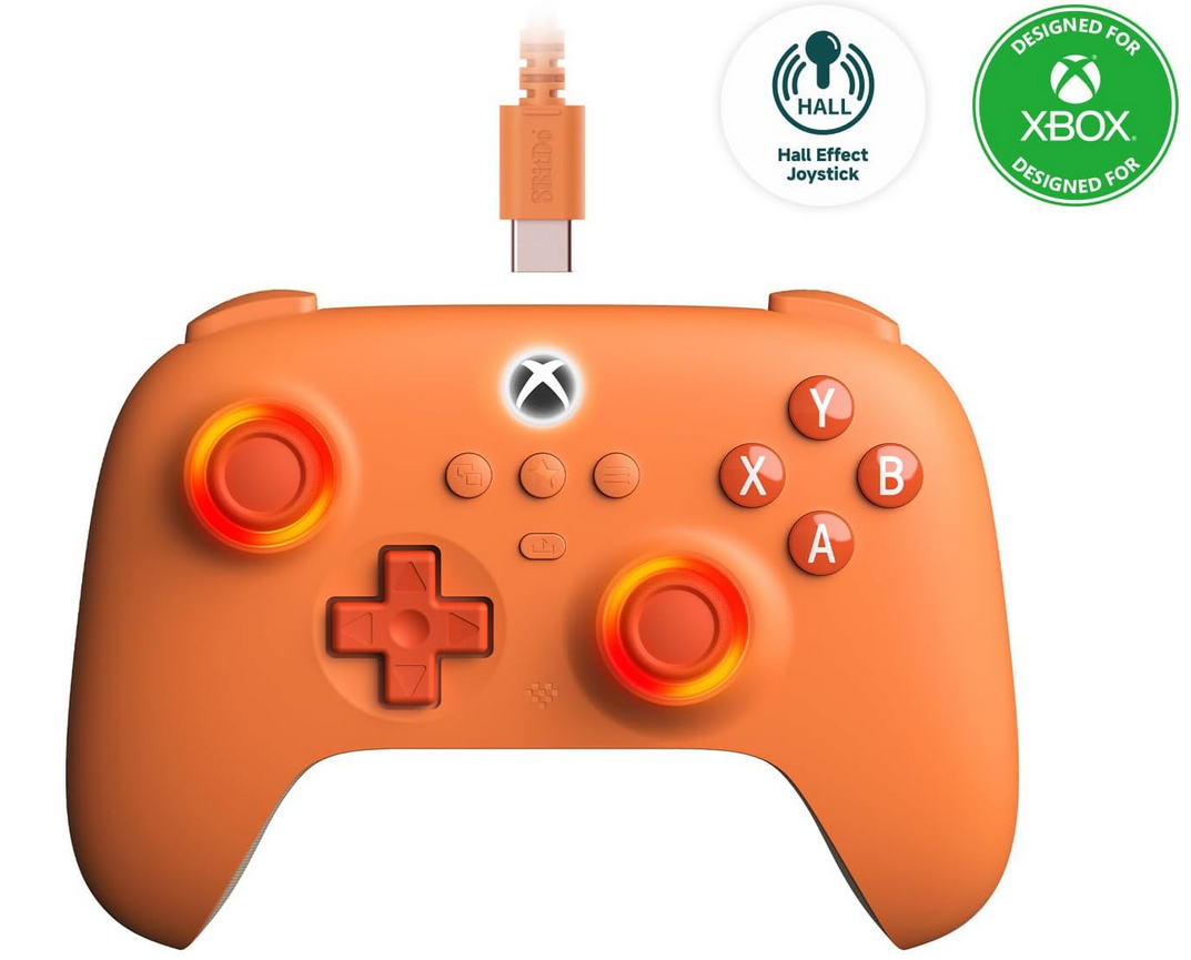 8Bitdo Ultimate C Hall Effect Joysticks/Hall Trigger Wired Controller for Xbox Series X|S, Xbox One, Windows