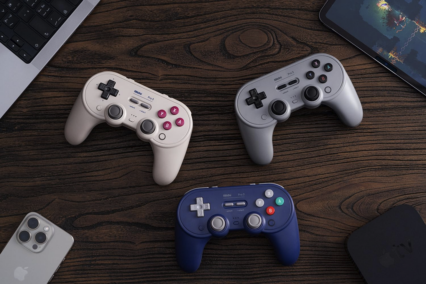 8BitDo Pro 3 Bluetooth Controller– TMR Joysticks, Pro Back Buttons, Charging Dock Switch 2, Windows, iOS, Android