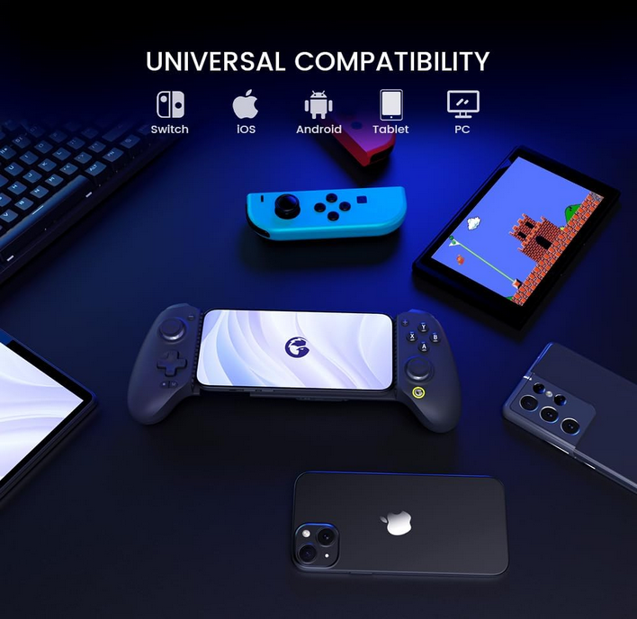 GameSir G8 Plus Bluetooth Stretchable Mobile Gamepad for Switch, iOS, Android, tablet, and PC