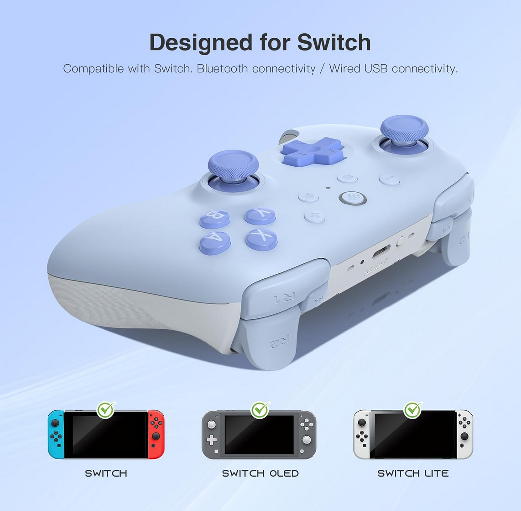 8Bitdo Ultimate 2C Bluetooth Controller (Hall Effect Joystick Update) - for Switch, with Remappable