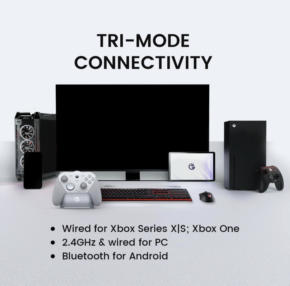 GameSir G7 Pro Tri-Mode Xbox Wired, PC, Steam & Android Wireless Controller