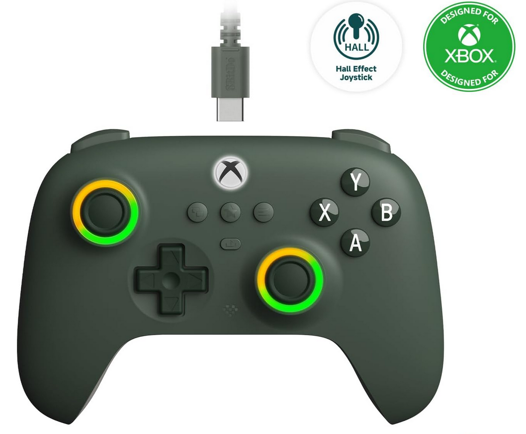 8Bitdo Ultimate C Hall Effect Joysticks/Hall Trigger Wired Controller for Xbox Series X|S, Xbox One, Windows