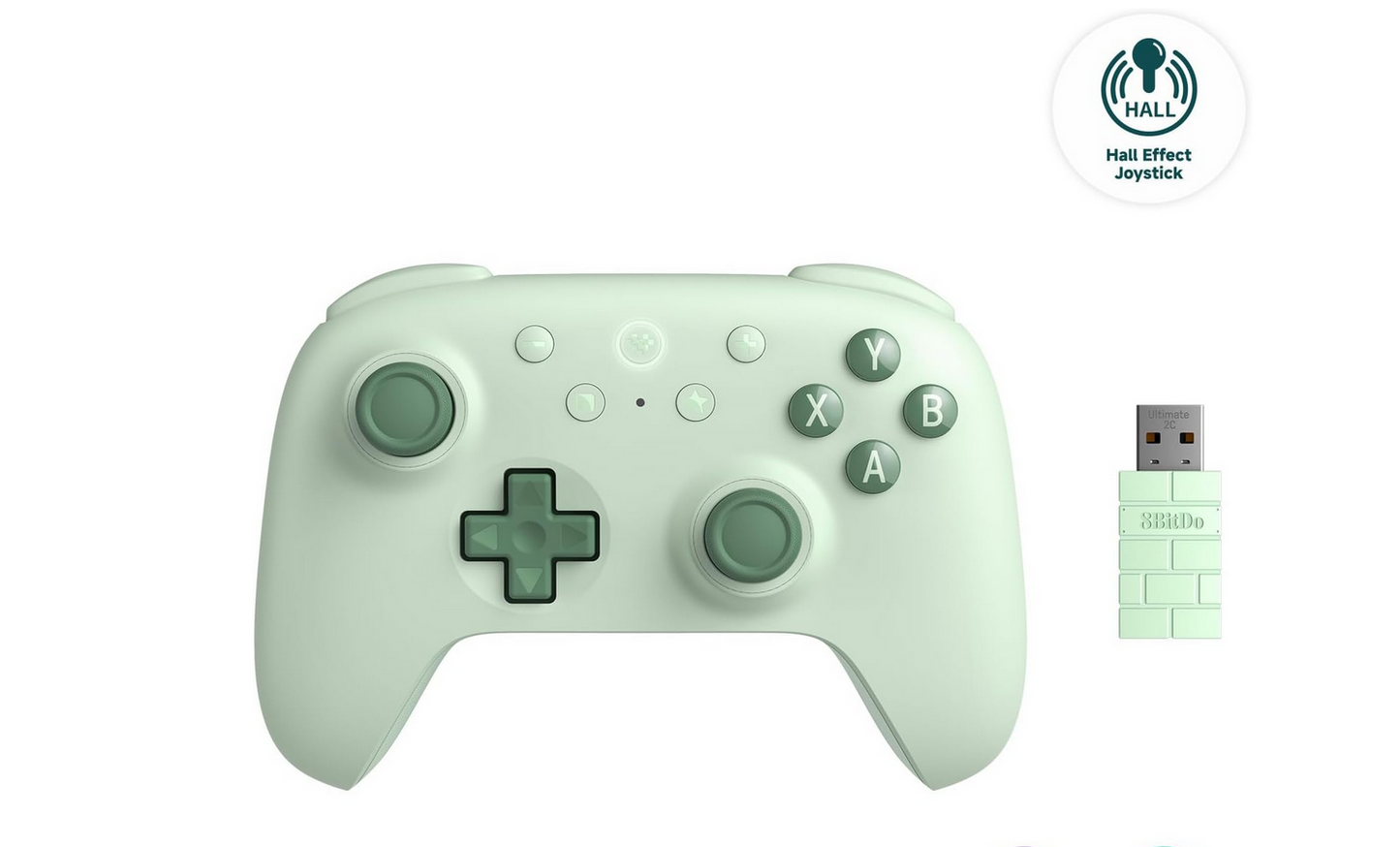 8Bitdo Ultimate 2C Hall Effect Joysticks and Hall Triggers Wireless Controller for Windows & Android