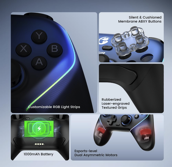 GameSir Super Nova Multiplatform Game Controller for PC, Switch, iOS, and Android