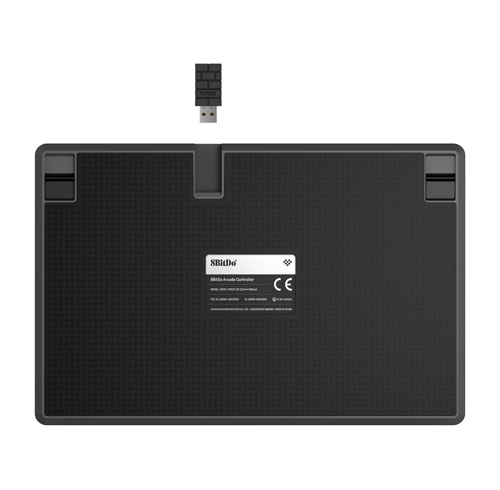 8BitDo All-Button Arcade Controller for Switch/Switch 2 & Windows – Bluetooth, 2.4G, Wired Connectivity, Low-profile