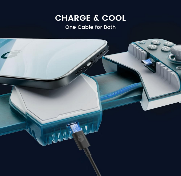 GameSir X3 Pro Stretchable Mobile Gamepad With Integrated Cooler for iPhone & Android