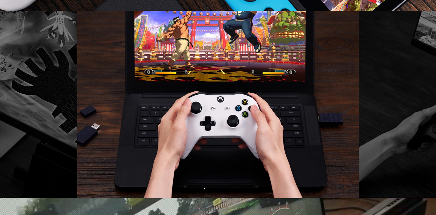 8Bitdo Adapter 2, Wireless Bluetooth USB  for Switch, Windows, macOS, Raspberry Pi, Android TV Box, Retrofreak