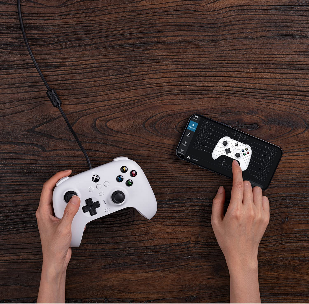 8Bitdo Ultimate Wired Controller for Xbox Series X, Xbox Series S, Xbox One, Windows 10 & Windows 11.Officially licensed