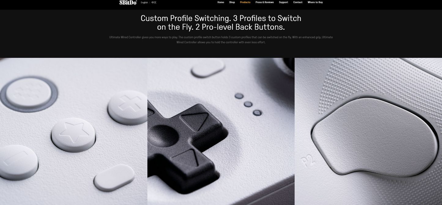 8BitDo Ultimate Wired Controller, USB Wired Controller for PC Windows, Android, Raspberry Pi SteamOS and Switch