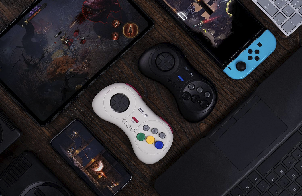 8Bitdo M30 Bluetooth Gamepad for Nintendo Switch, PC and Android with Sega Genesis & Mega Drive Style