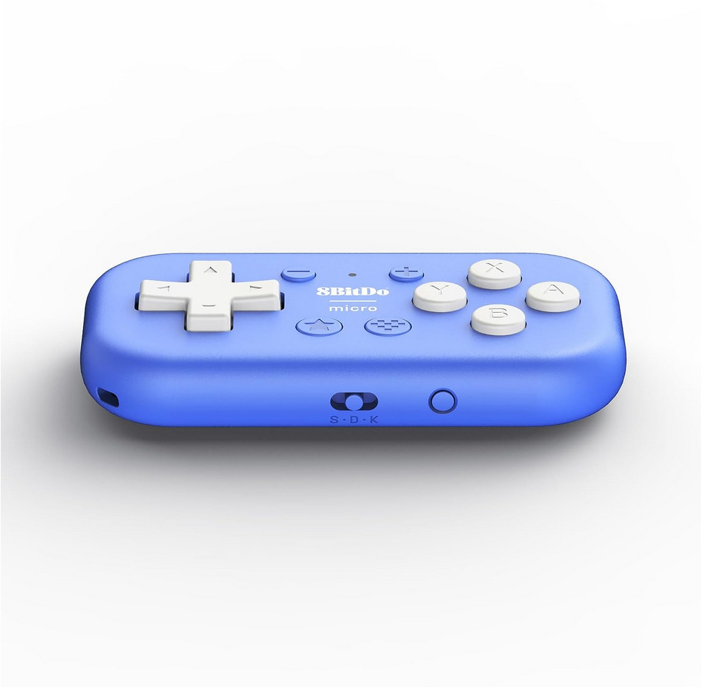 8Bitdo Micro Bluetooth Gamepad Pocket-sized for Switch, Android, and Raspberry Pi, Supports KeyboardMode