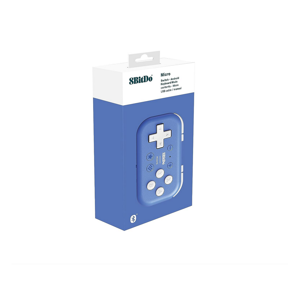 8Bitdo Micro Bluetooth Gamepad Pocket-sized for Switch, Android, and Raspberry Pi, Supports KeyboardMode