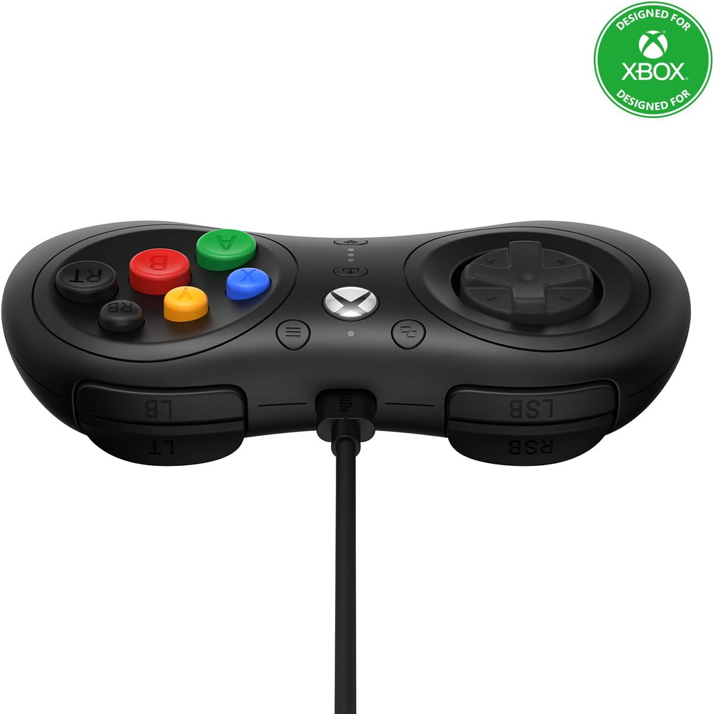 8Bitdo M30 Wired Controller for Xbox Series X|S, Xbox One, and Windows with 6-Button Layout - Officially Licensed