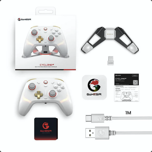 GameSir Cyclone 2 Wireless Controller for Switch,PC,Android,iOS, Mag-ResTM TMR Sticks, Hall Effect Triggers