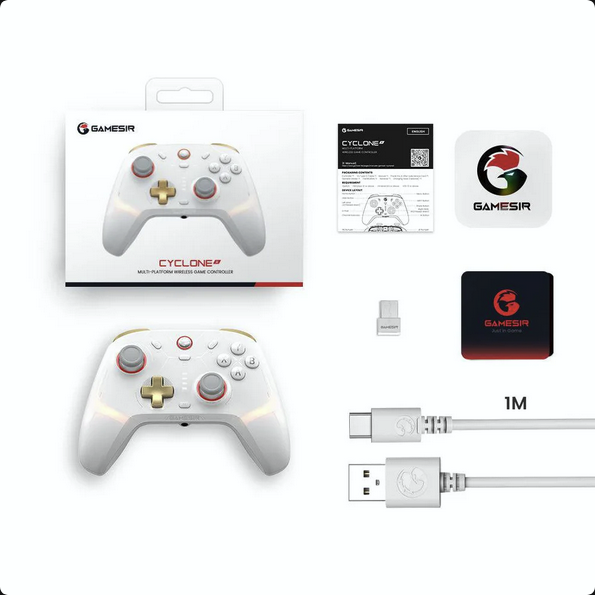 GameSir Cyclone 2 Wireless Controller for Switch,PC,Android,iOS, Mag-ResTM TMR Sticks, Hall Effect Triggers