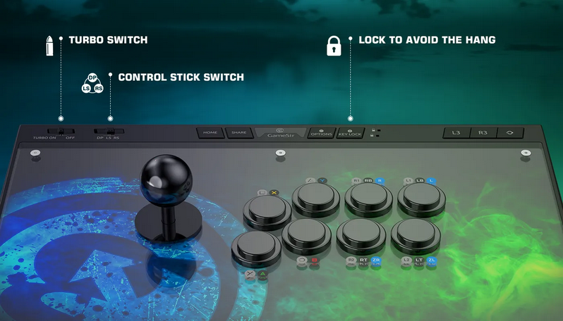 GameSir C2 Arcade Fightstick Fight Stick Joystick for Xbox One, PlayStation 4, Windows PC & Android