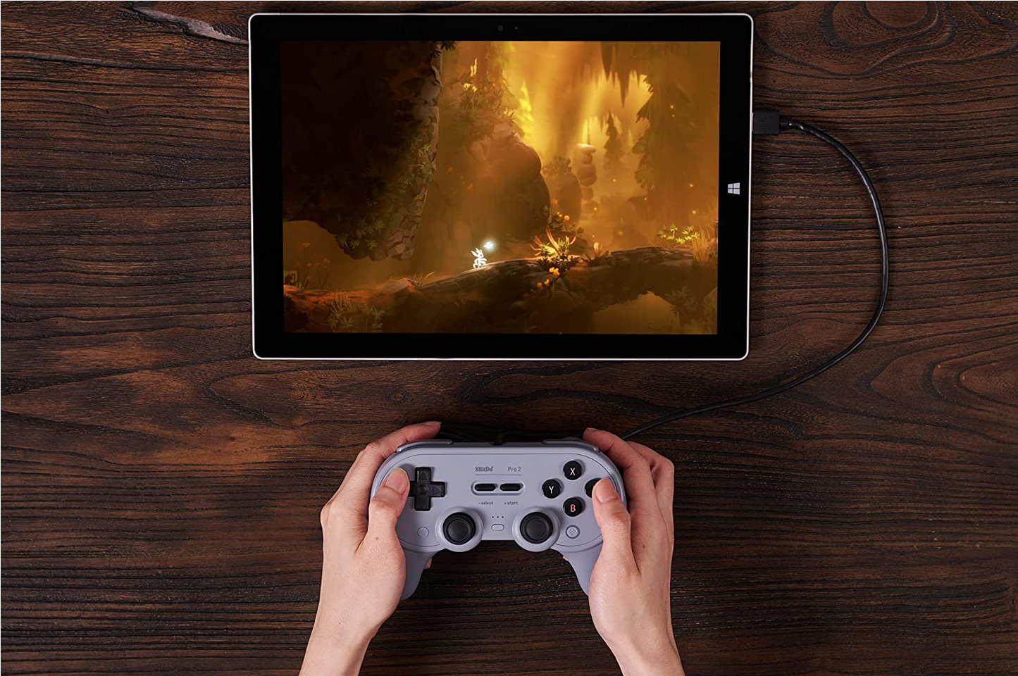 8Bitdo Sn30 Pro 2 Wired Gamepad for Switch & Windows