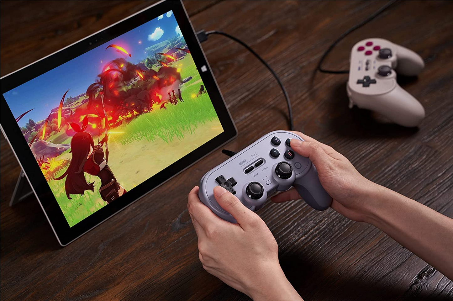 8Bitdo Sn30 Pro 2 Wired Gamepad for Switch & Windows