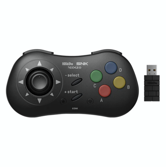 8Bitdo NEOGEO Wireless Controller for Windows, Android, and NEOGEO mini with Classic Click-Style Joystick - Officially L