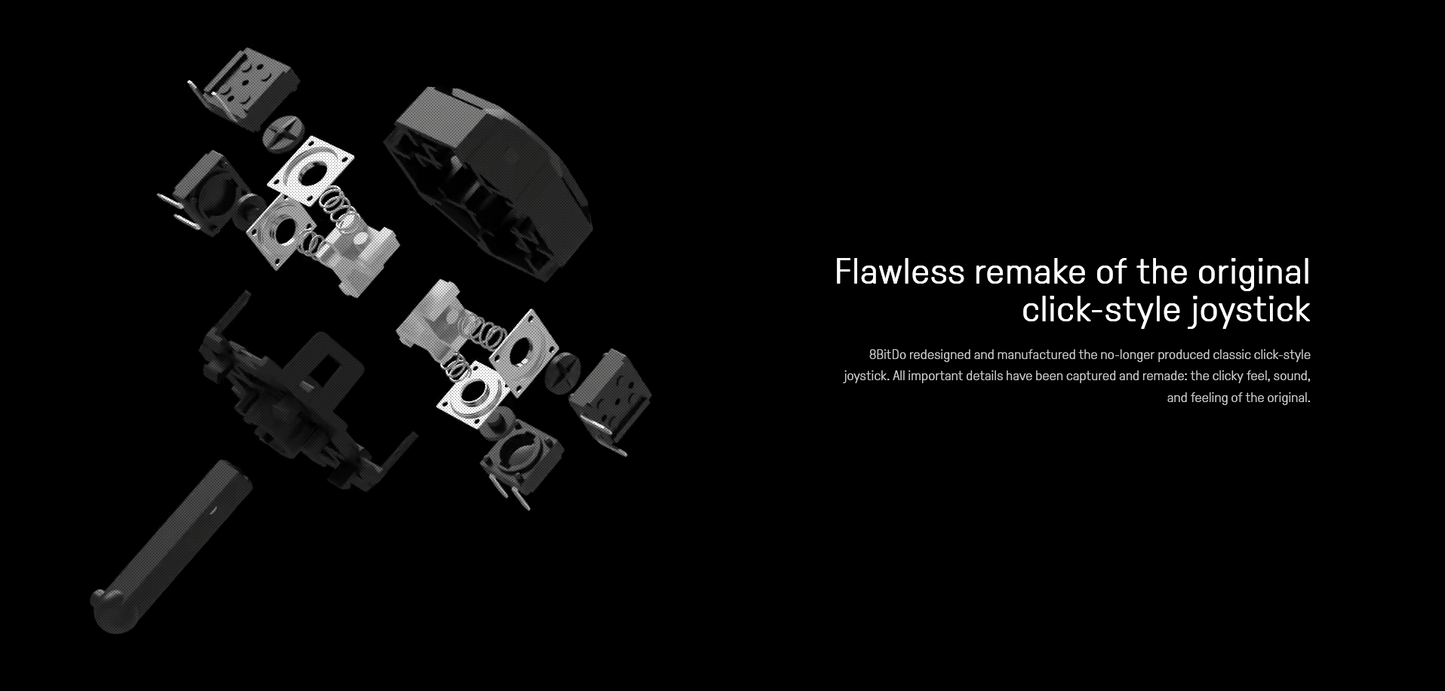 8Bitdo NEOGEO Wireless Controller for Windows, Android, and NEOGEO mini with Classic Click-Style Joystick - Officially L