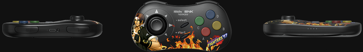 8Bitdo NEOGEO Wireless Controller for Windows, Android, and NEOGEO mini with Classic Click-Style Joystick - Officially L