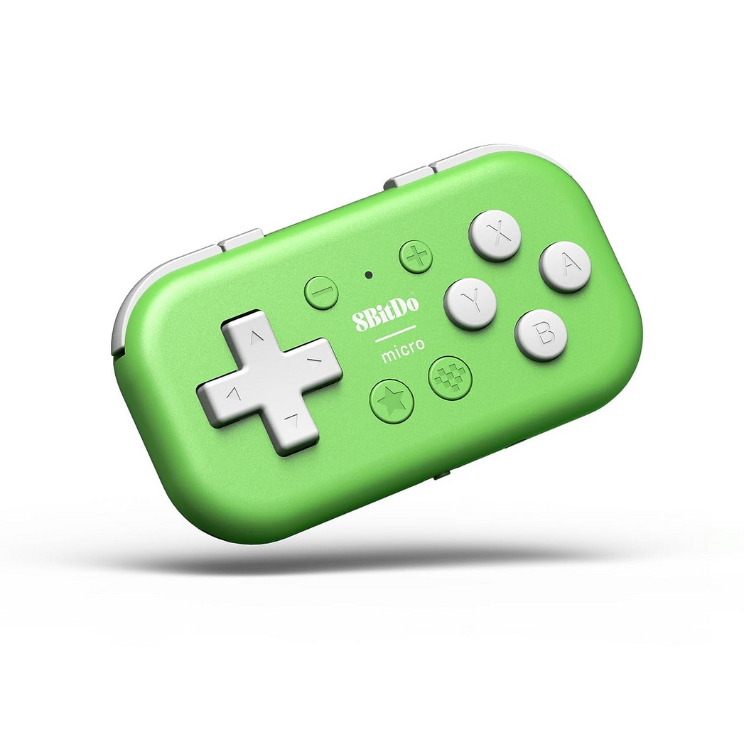 8Bitdo Micro Bluetooth Gamepad Pocket-sized for Switch, Android, and Raspberry Pi, Supports KeyboardMode