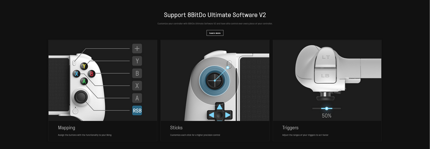 8Bitdo Ultimate Mobile Gaming Controller for Android Bluetooth.Hall Effect Joysticks & Hall Triggers