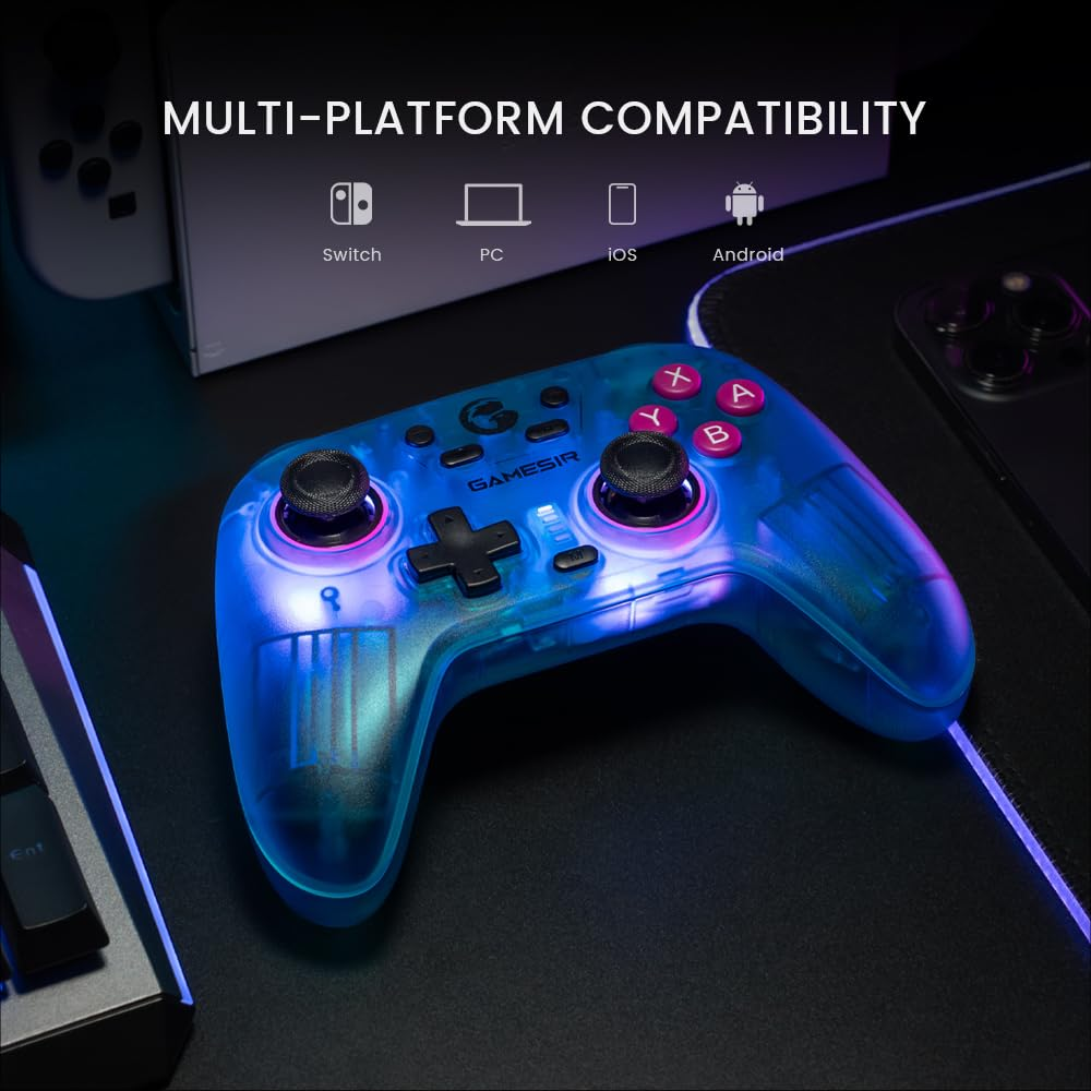 GameSir Nova HD Rumble Switch Pro Controller, Android, iOS, PC, Steam
